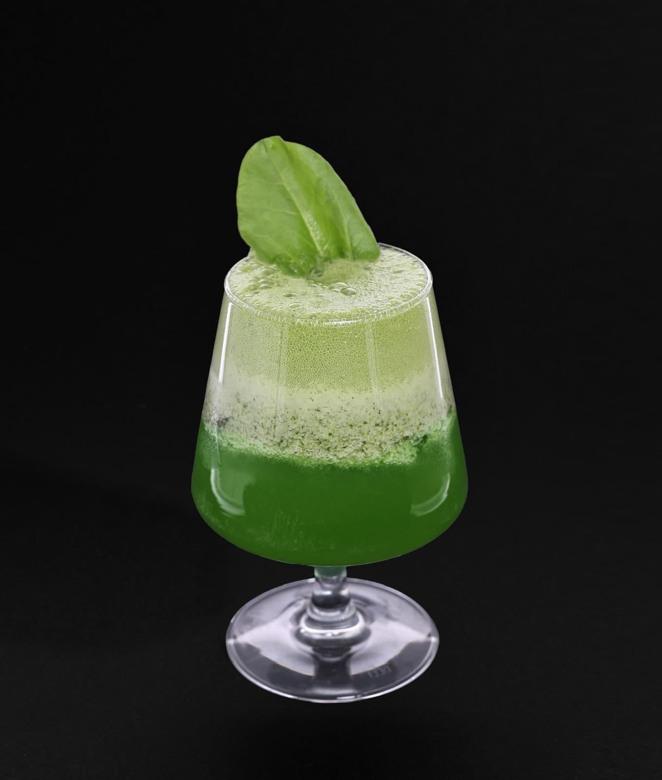 Green signature cocktail at Mill Italy